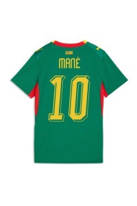 Senegal Sadio Mane #10 Jalkapallovaatteet Naisten Vieraspaita MM-kisat 2026 Lyhythihainen